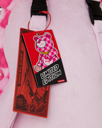 Limited Edition FURZILLA SHARK PINK CHECK MONEYBEAR BACKPACK