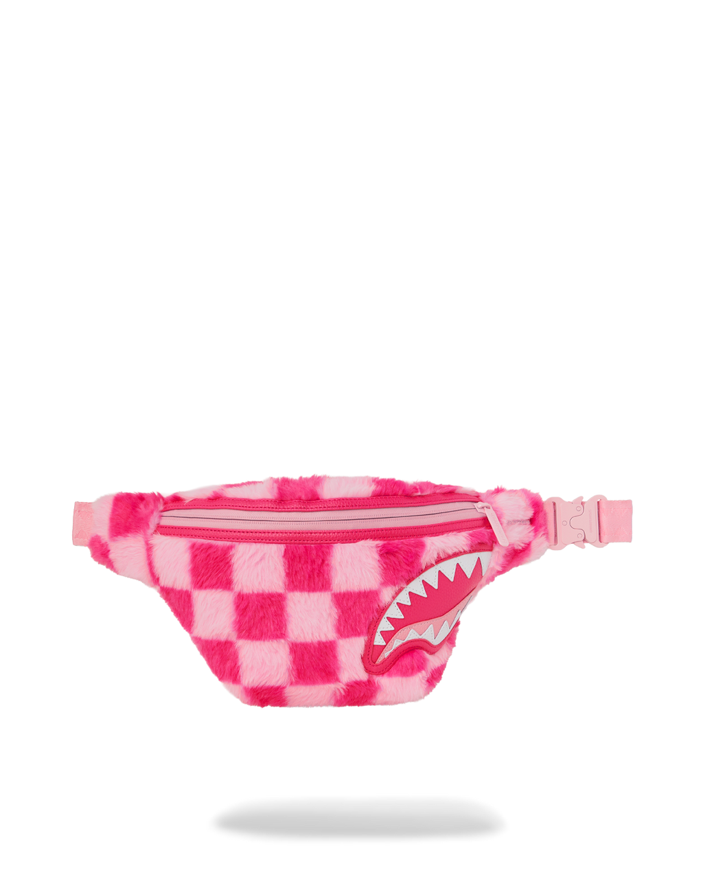 Limited Edition FURZILLA SHARK PINK CHECK SAVVY CROSSBODY