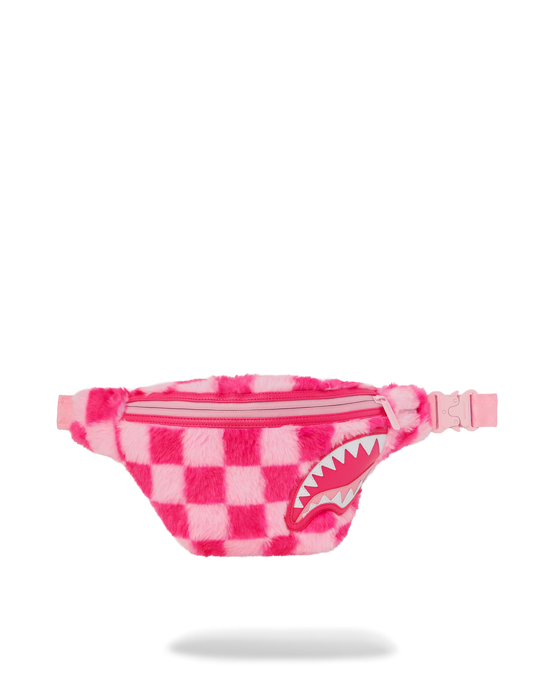 Limited Edition FURZILLA SHARK PINK CHECK SAVVY CROSSBODY