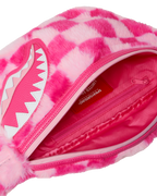 Limited Edition FURZILLA SHARK PINK CHECK SAVVY CROSSBODY