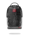 Limited Edition CLEAR DLX BACKPACK - CHECKED OUT GRAY BLK CHECK