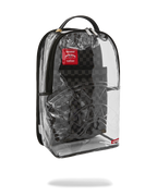 Limited Edition CLEAR DLX BACKPACK - CHECKED OUT GRAY BLK CHECK