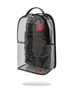Limited Edition CLEAR DLX BACKPACK - CHECKED OUT GRAY BLK CHECK