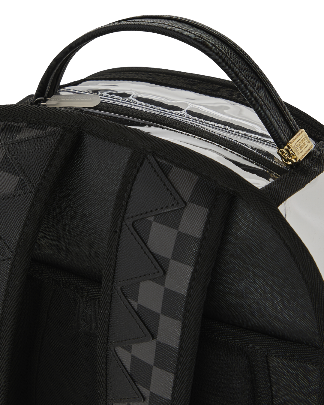 Limited Edition CLEAR DLX BACKPACK - CHECKED OUT GRAY BLK CHECK