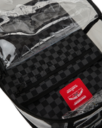 Limited Edition CLEAR DLX BACKPACK - CHECKED OUT GRAY BLK CHECK