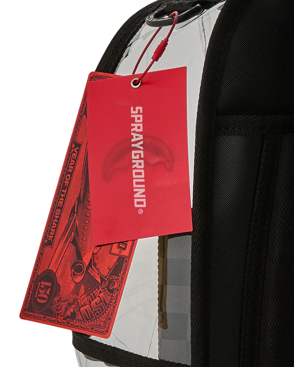 Limited Edition CLEAR DLX BACKPACK - CHECKED OUT GRAY BLK CHECK