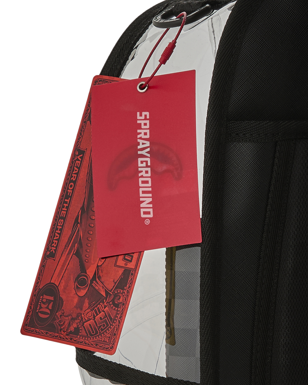 Limited Edition CLEAR DLX BACKPACK - CHECKED OUT GRAY BLK CHECK