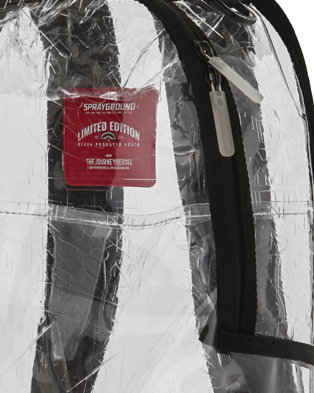 Limited Edition FULLY CLEAR EMBOSSED BOSS BACKPACK