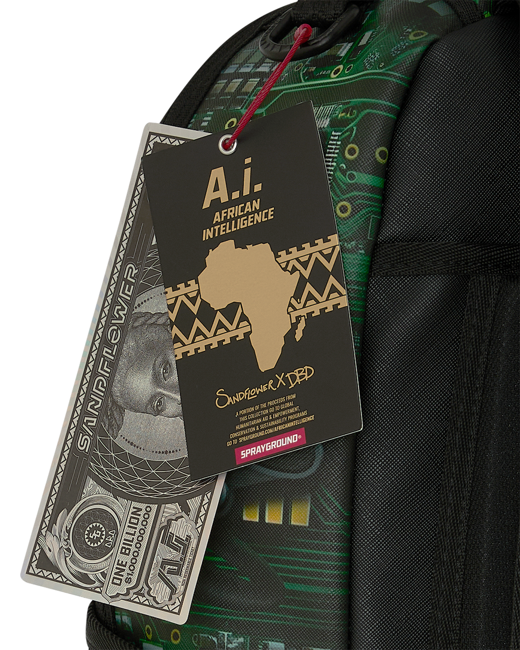 Limited Edition A.I. AFRICAN INTELLIGENCE REWIRED & INSPIRED BACKPACK - SANDFLOWER COLLAB