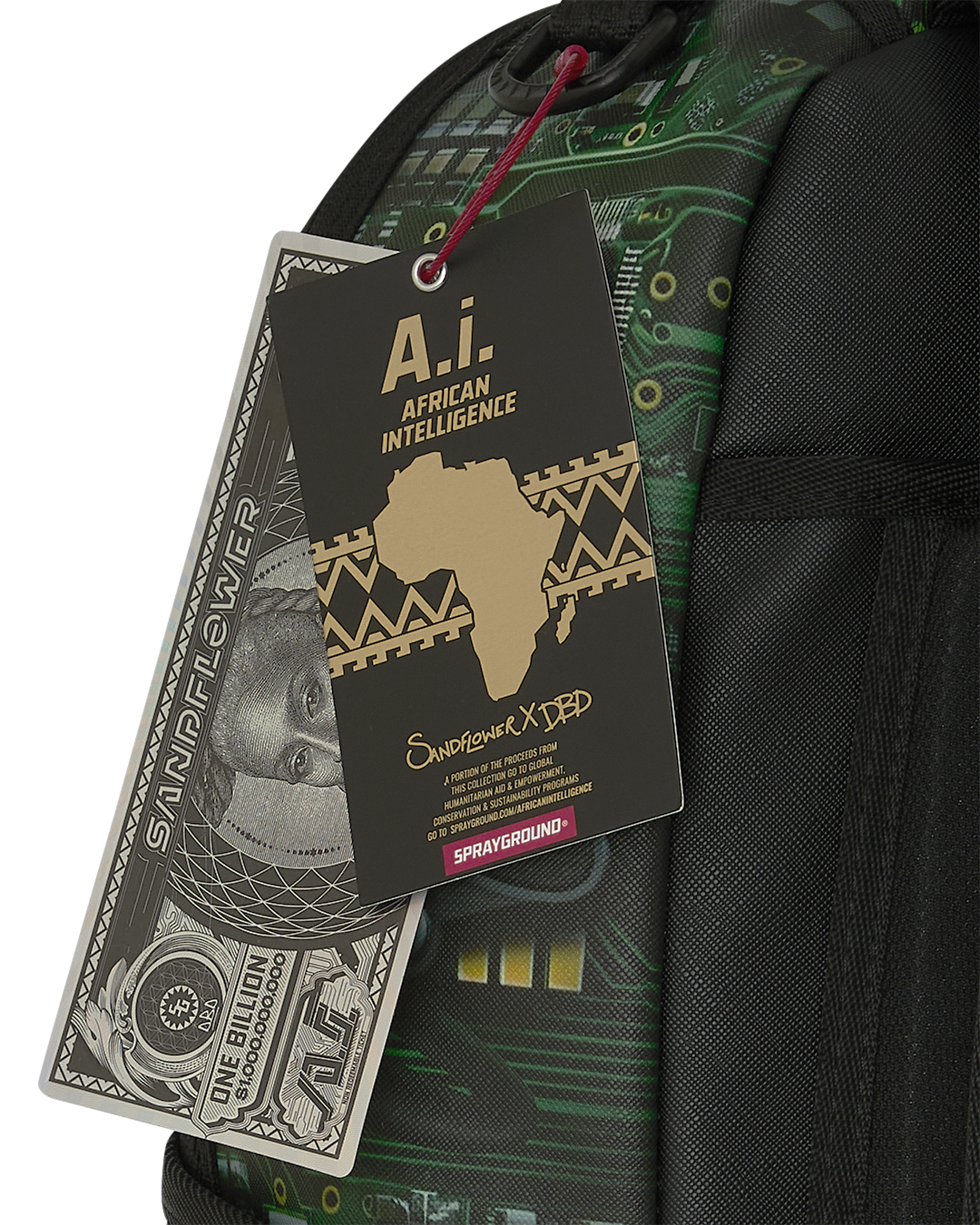 Limited Edition A.I. AFRICAN INTELLIGENCE REWIRED & INSPIRED BACKPACK - SANDFLOWER COLLAB