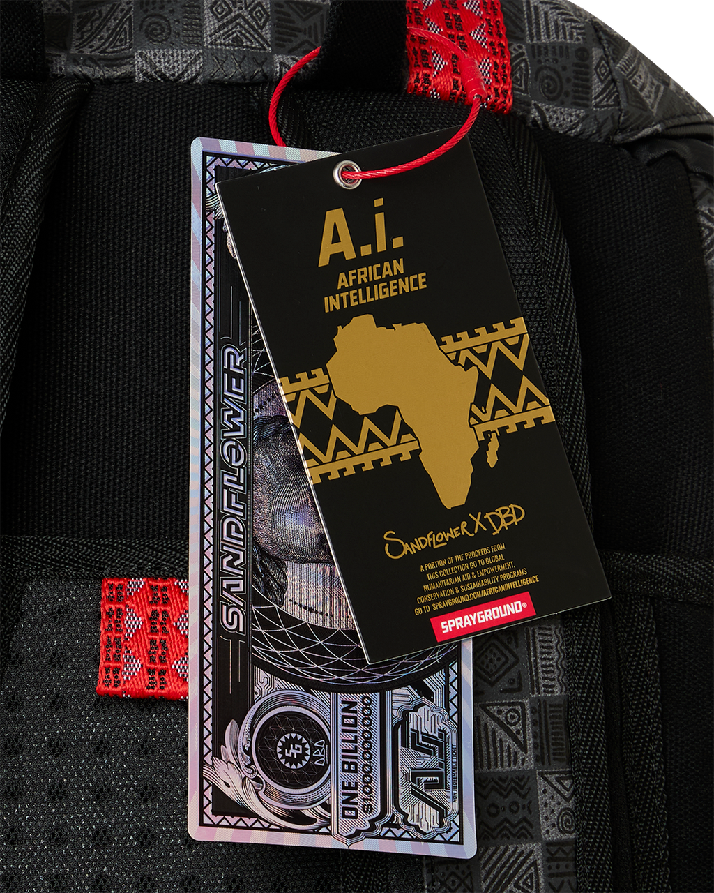 Limited Edition A.I. AFRICAN INTELLIGENCE MIDNIGHT MAGIC BACKPACK - SANDFLOWER COLLAB
