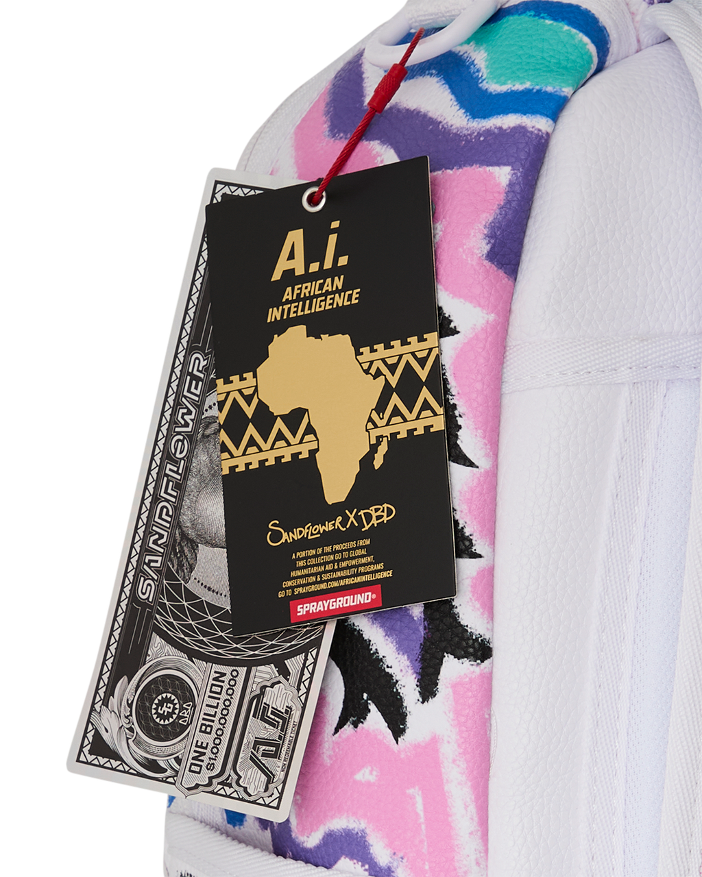 Limited Edition A.I. AFRICAN INTELLIGENCE MOTIVATED MOTION BACKPACK - SANDFLOWER COLLAB