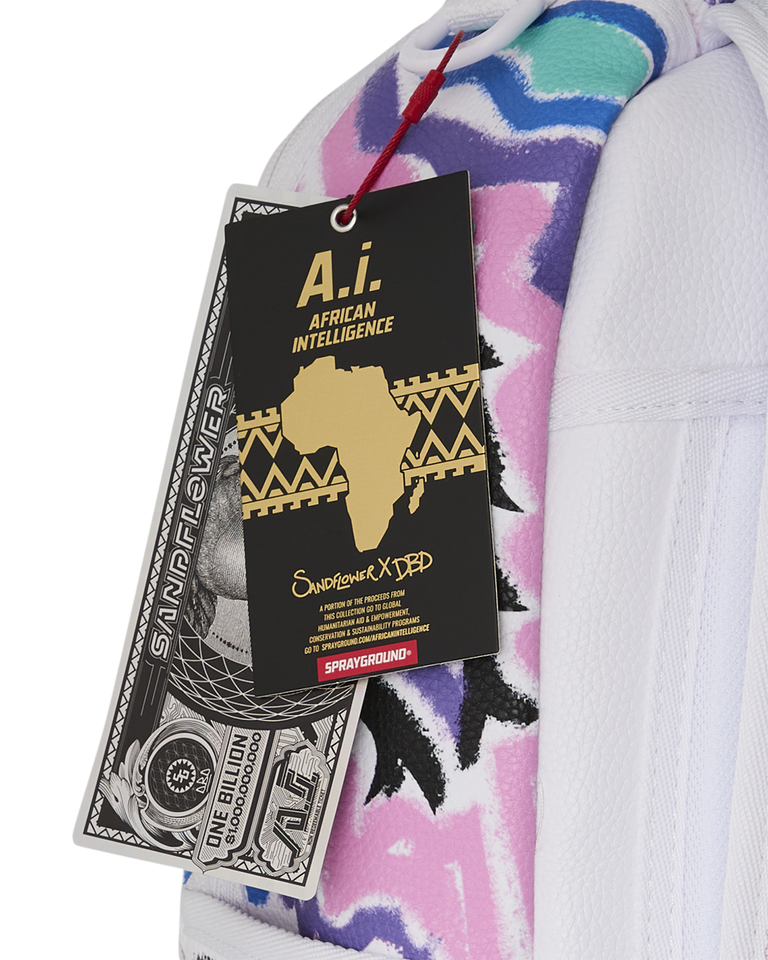 Limited Edition A.I. AFRICAN INTELLIGENCE MOTIVATED MOTION BACKPACK - SANDFLOWER COLLAB