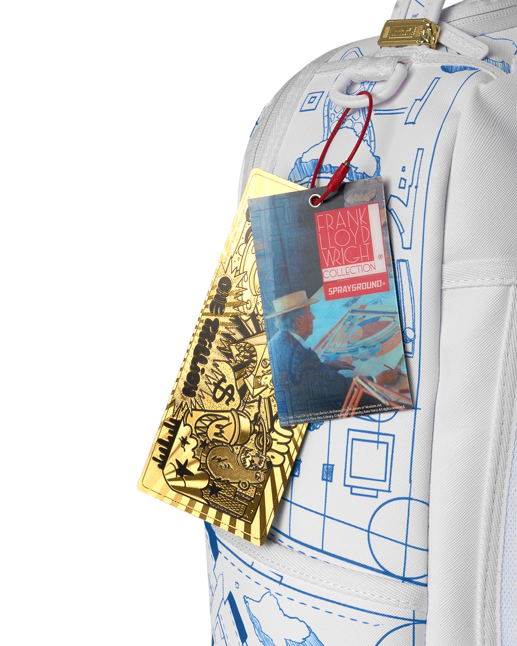 Limited Edition FRANK LLOYD WRIGHT COLLAB ARCHITECTURAL DRAWING BACKPACK