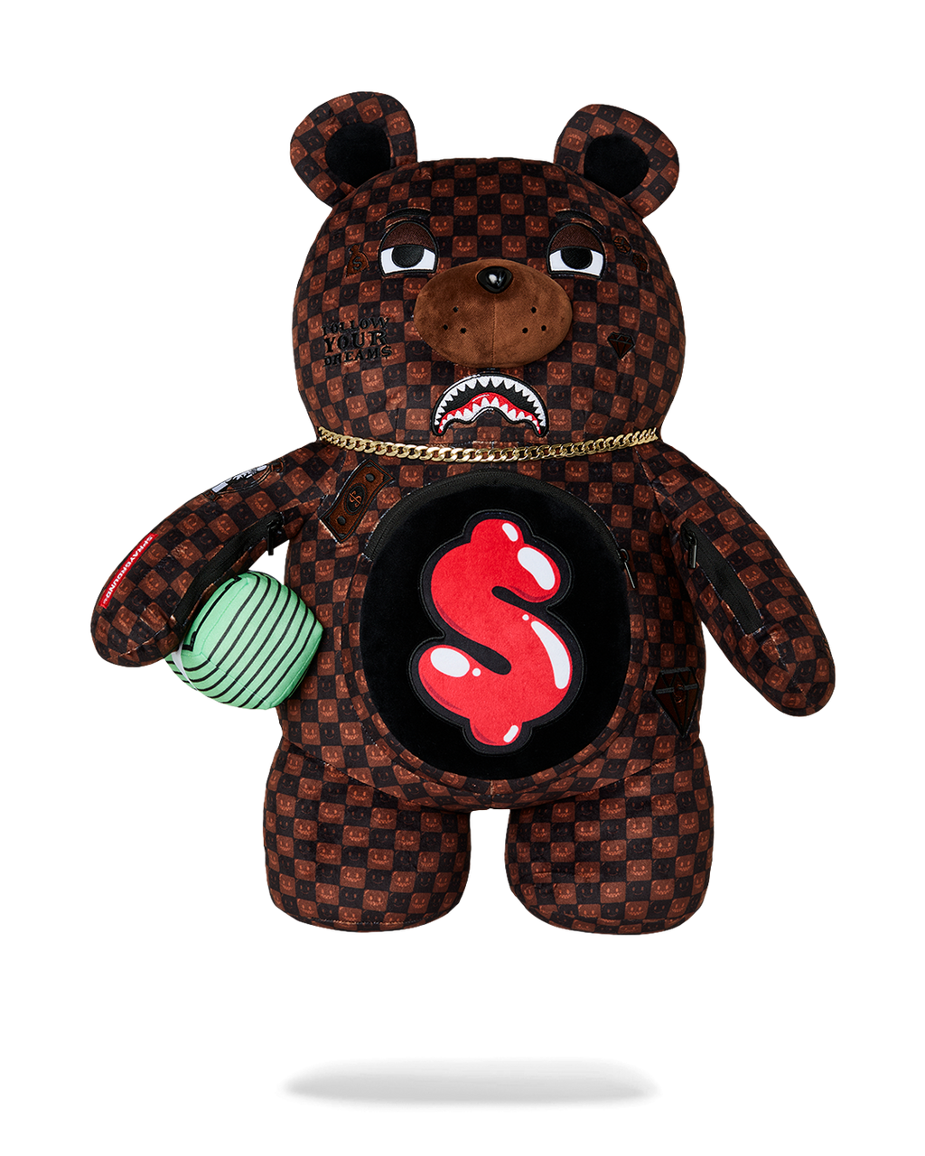 Limited Edition SHARKS IN PARIS GRIN & GRIND MONEYBEAR BACKPACK