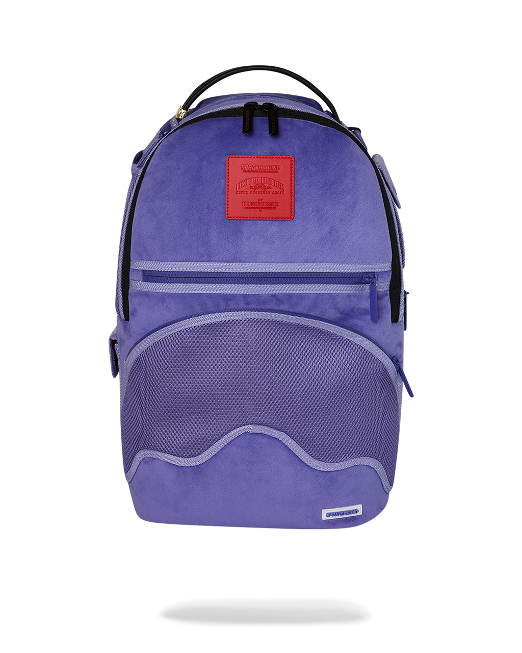 Limited Edition REVERSE MODE - PURPLE VELOUR TO BLACK CHECK BACKPACK