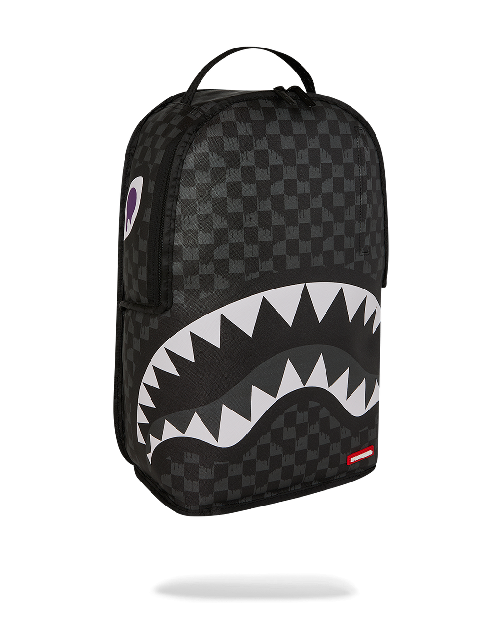 Limited Edition REVERSE MODE - PURPLE VELOUR TO BLACK CHECK BACKPACK