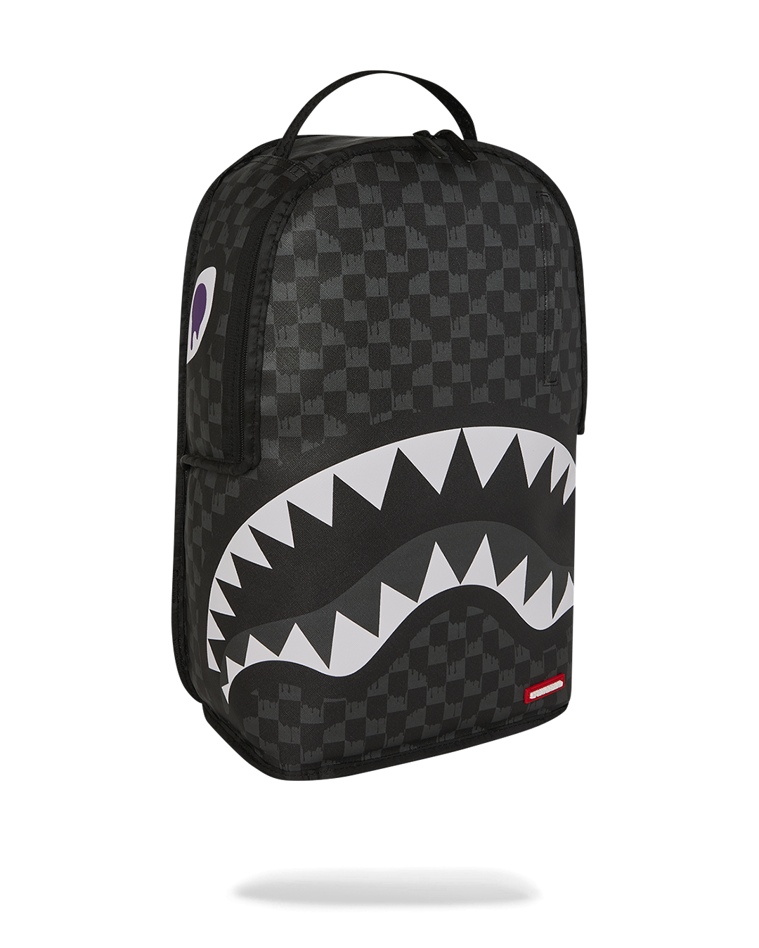 Limited Edition REVERSE MODE - PURPLE VELOUR TO BLACK CHECK BACKPACK