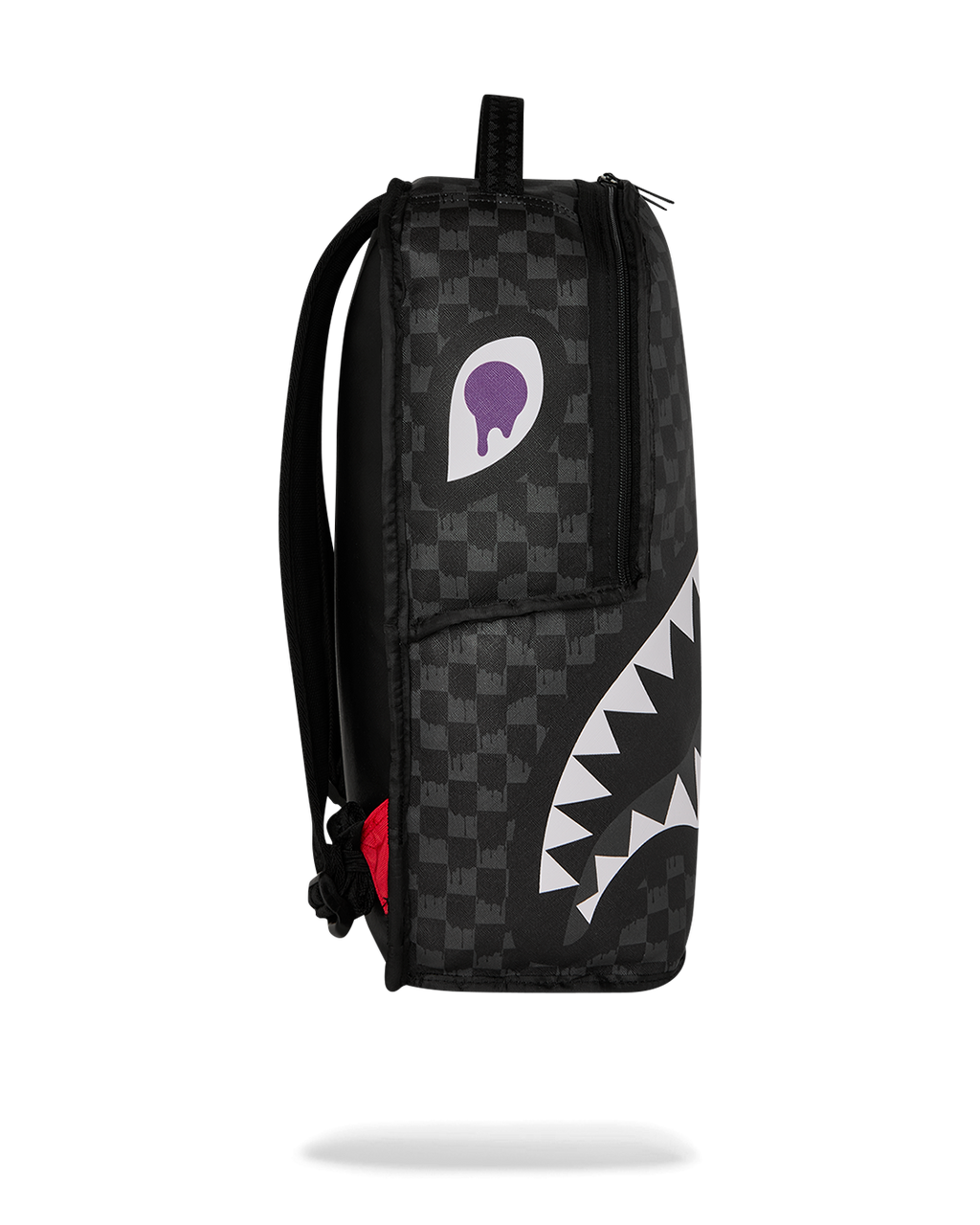 Limited Edition REVERSE MODE - PURPLE VELOUR TO BLACK CHECK BACKPACK