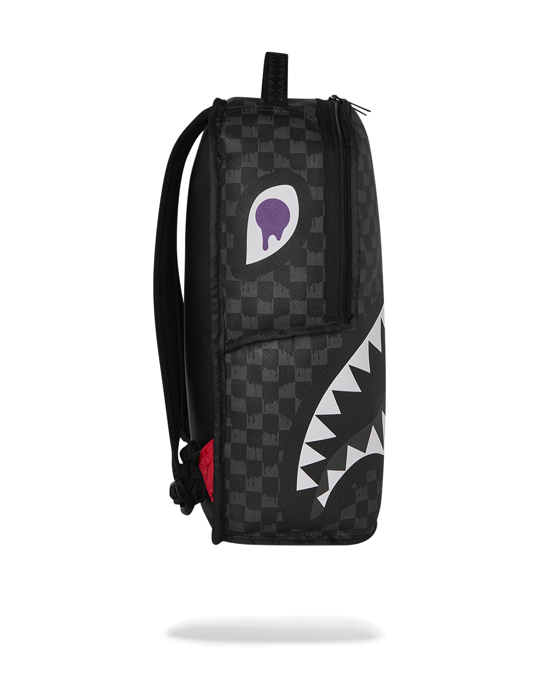 Limited Edition REVERSE MODE - PURPLE VELOUR TO BLACK CHECK BACKPACK