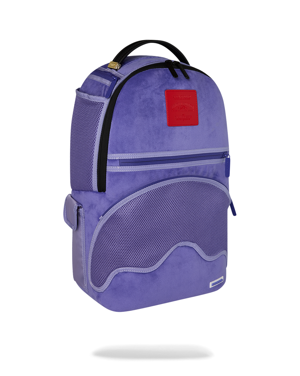Limited Edition REVERSE MODE - PURPLE VELOUR TO BLACK CHECK BACKPACK