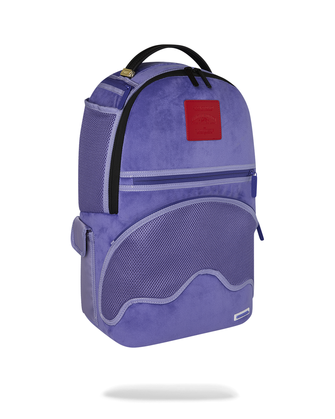 Limited Edition REVERSE MODE - PURPLE VELOUR TO BLACK CHECK BACKPACK