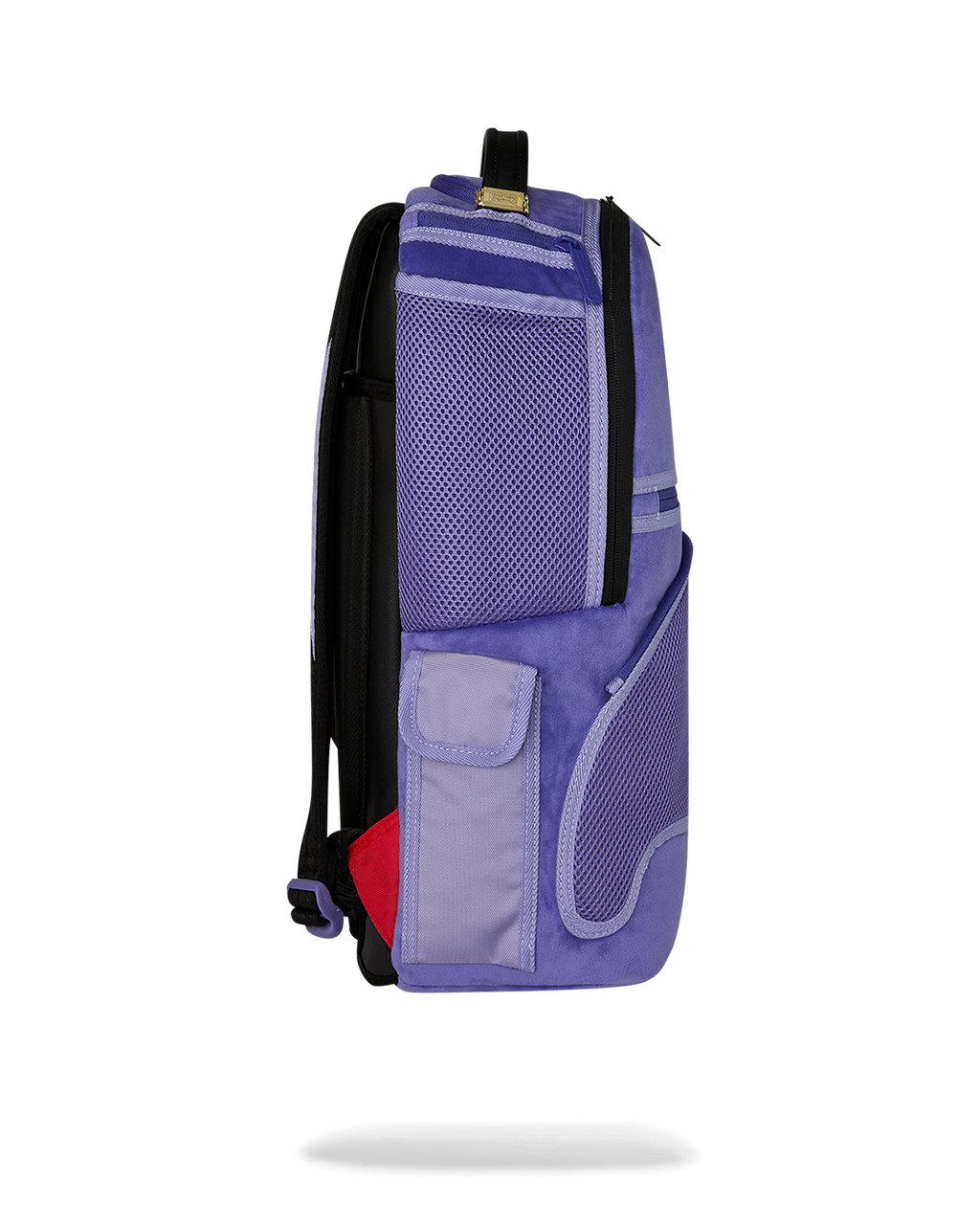 Limited Edition REVERSE MODE - PURPLE VELOUR TO BLACK CHECK BACKPACK