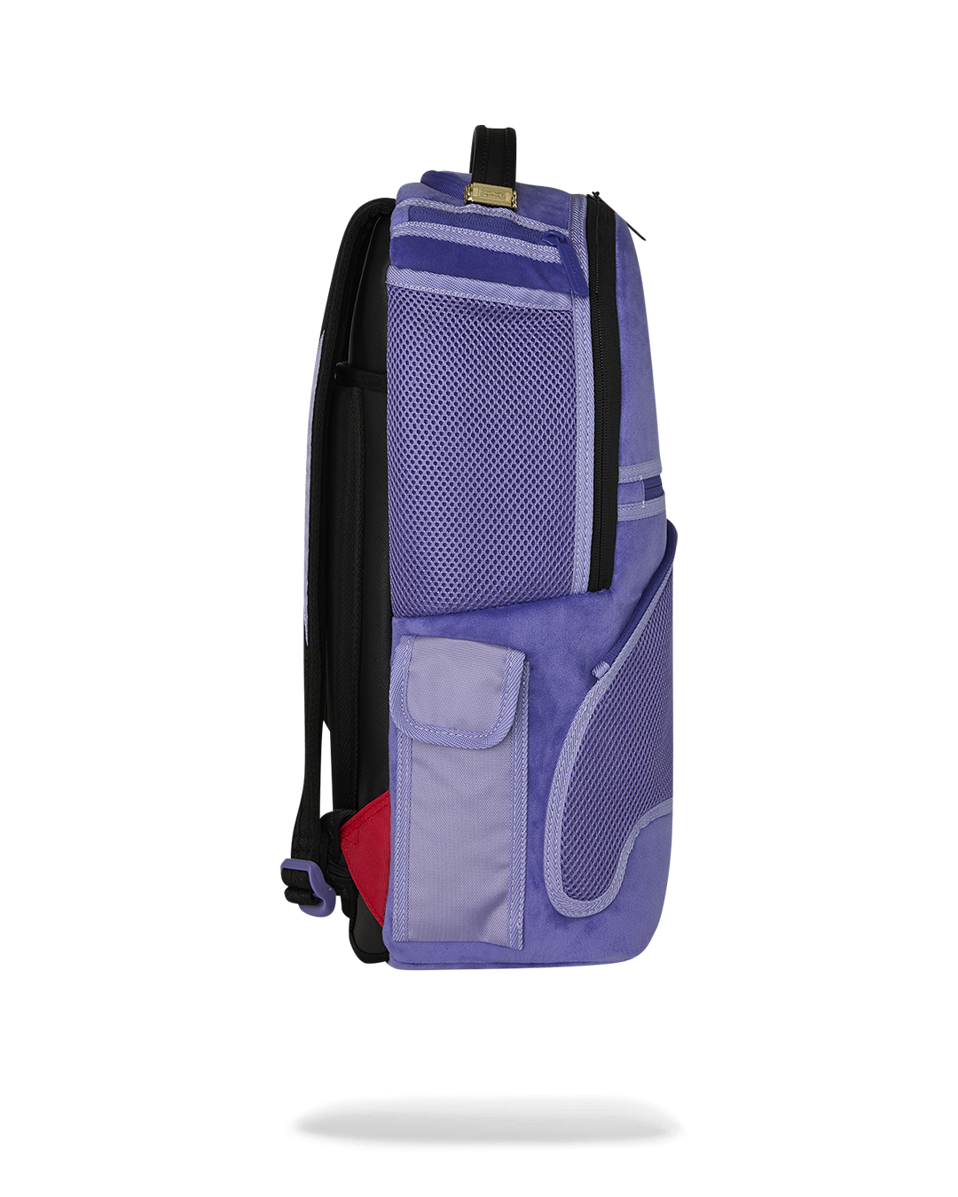 Limited Edition REVERSE MODE - PURPLE VELOUR TO BLACK CHECK BACKPACK