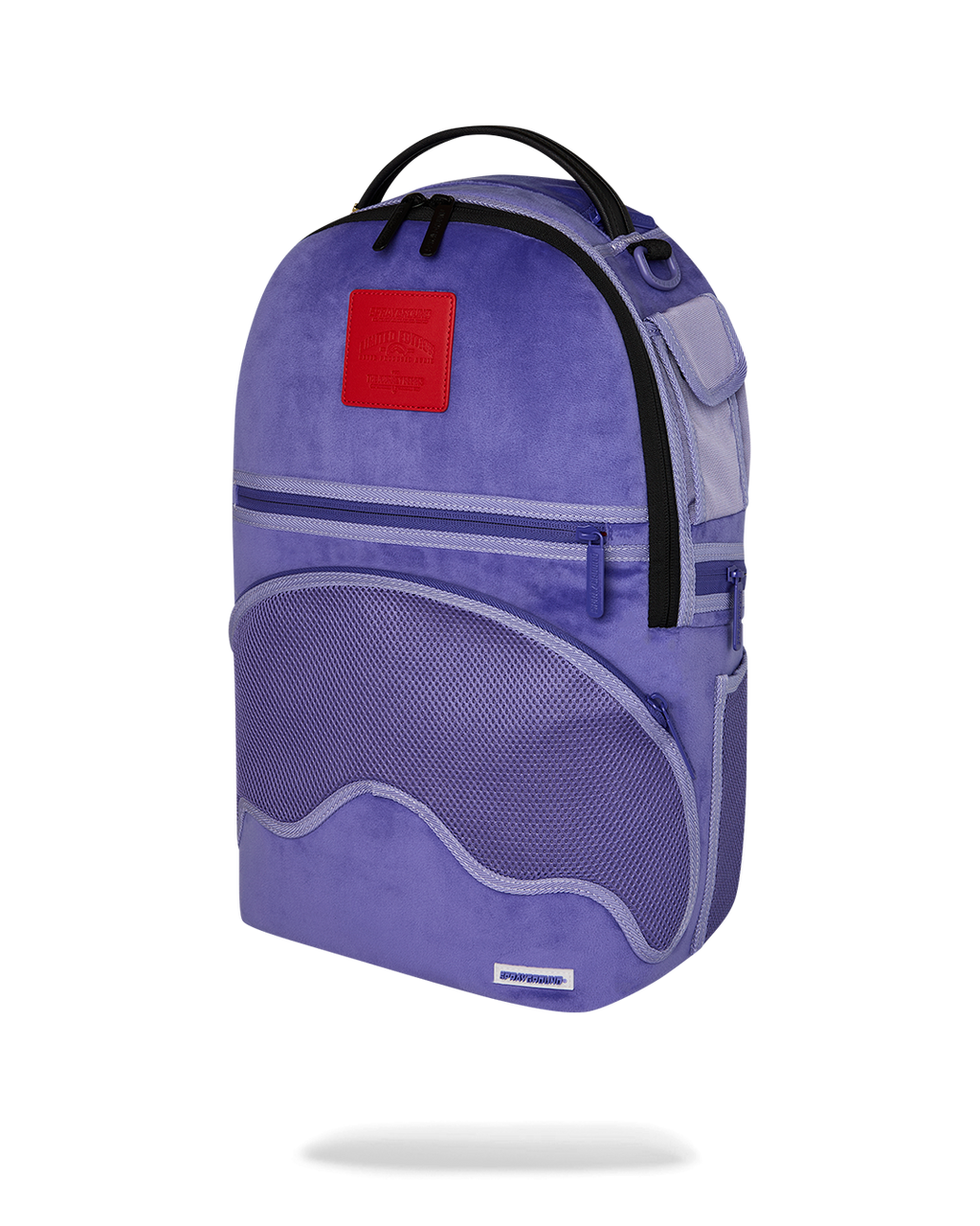 Limited Edition REVERSE MODE - PURPLE VELOUR TO BLACK CHECK BACKPACK
