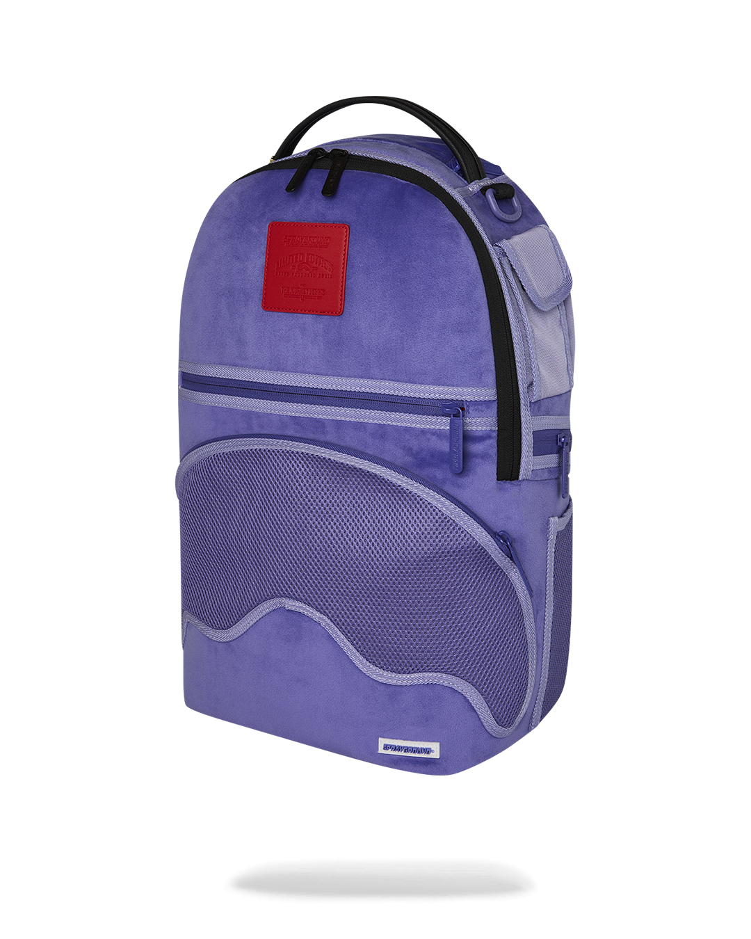 Limited Edition REVERSE MODE - PURPLE VELOUR TO BLACK CHECK BACKPACK