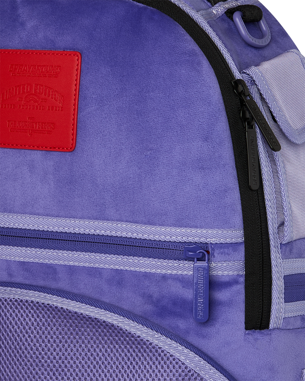 Limited Edition REVERSE MODE - PURPLE VELOUR TO BLACK CHECK BACKPACK