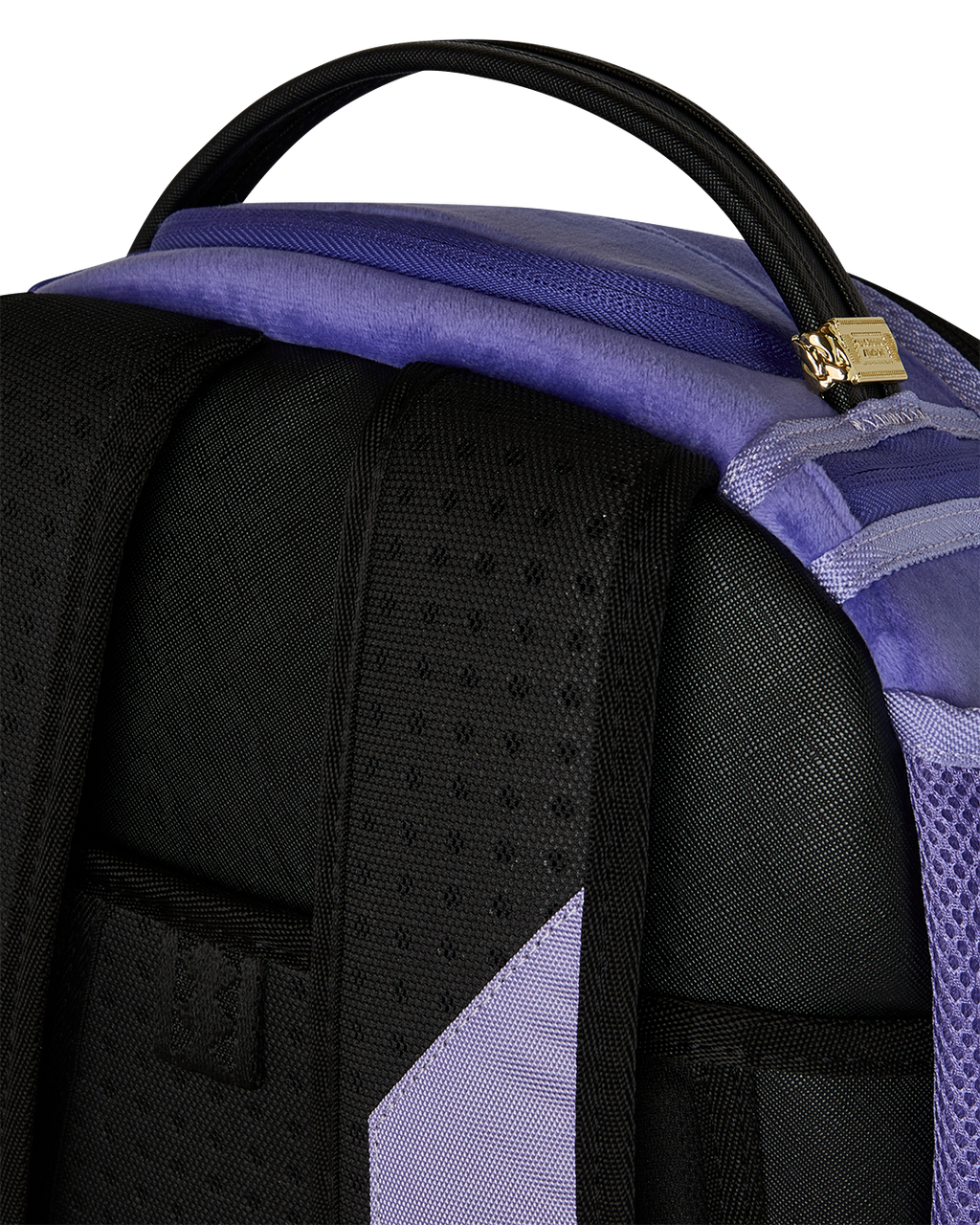 Limited Edition REVERSE MODE - PURPLE VELOUR TO BLACK CHECK BACKPACK