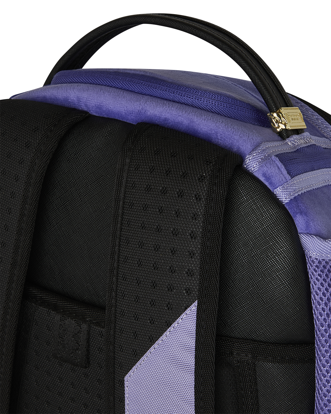 Limited Edition REVERSE MODE - PURPLE VELOUR TO BLACK CHECK BACKPACK
