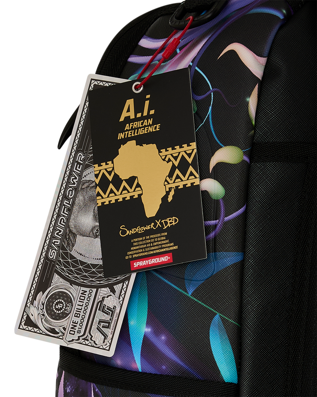 Limited Edition A.I. AFRICAN INTELLIGENCE INDIGO DUSK BACKPACK - SANDFLOWER COLLAB