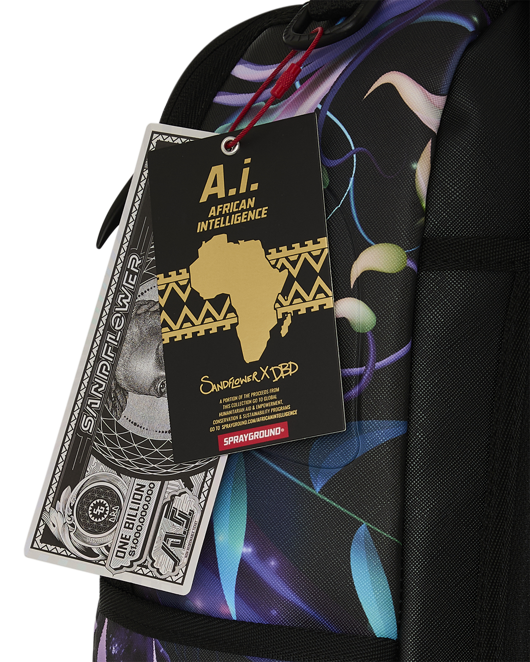 Limited Edition A.I. AFRICAN INTELLIGENCE INDIGO DUSK BACKPACK - SANDFLOWER COLLAB