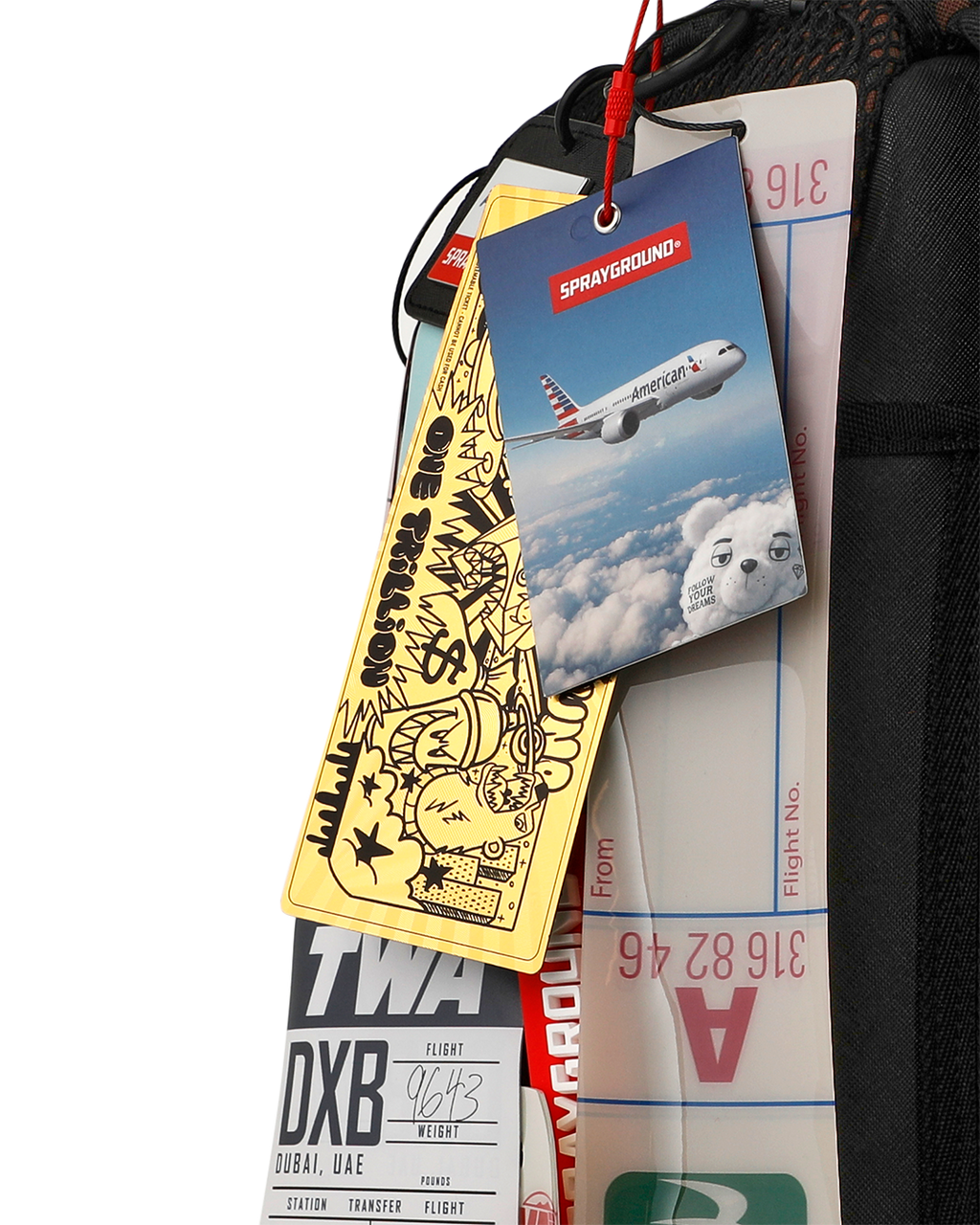 Limited Edition AMERICAN AIRLINES 100 YRS - TAGS ON TAGS BACKPACK