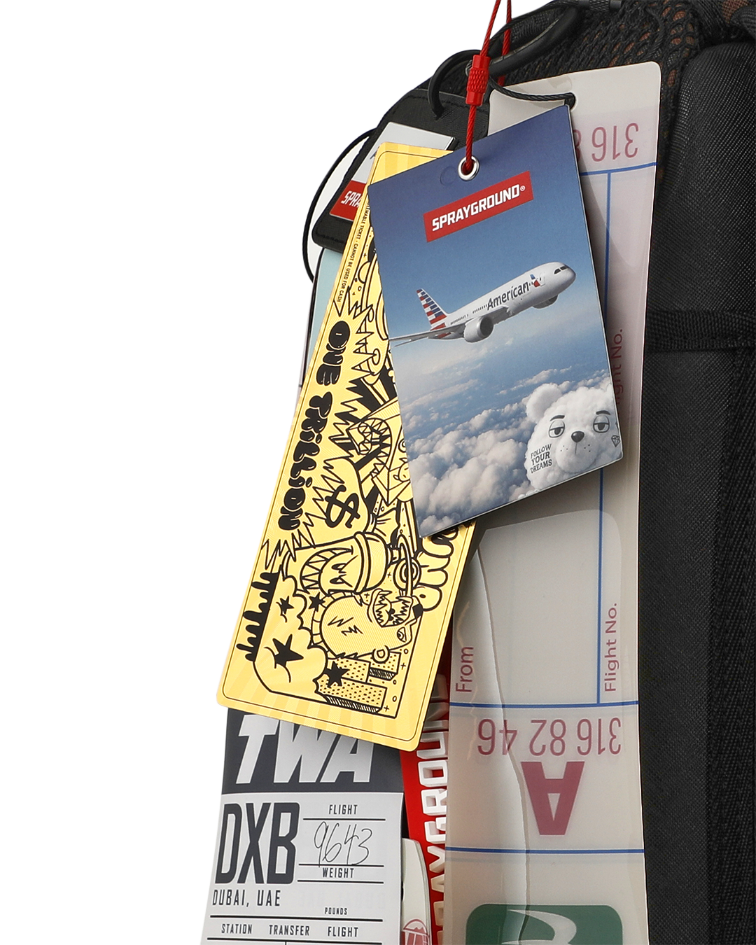 Limited Edition AMERICAN AIRLINES 100 YRS - TAGS ON TAGS BACKPACK