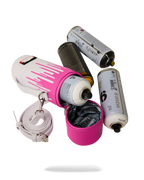 Limited Edition WYNWOOD WALLS COLLAB WATER BOTTLE OR SPRAYCAN HOLDER WHTPNK