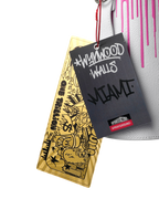 Limited Edition WYNWOOD WALLS COLLAB WATER BOTTLE OR SPRAYCAN HOLDER WHTPNK