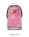 Limited Edition CLEAR DLX BACKPACK - CHECKED OUT PINK DRIP