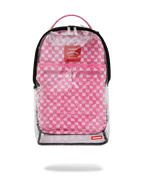 Limited Edition CLEAR DLX BACKPACK - CHECKED OUT PINK DRIP
