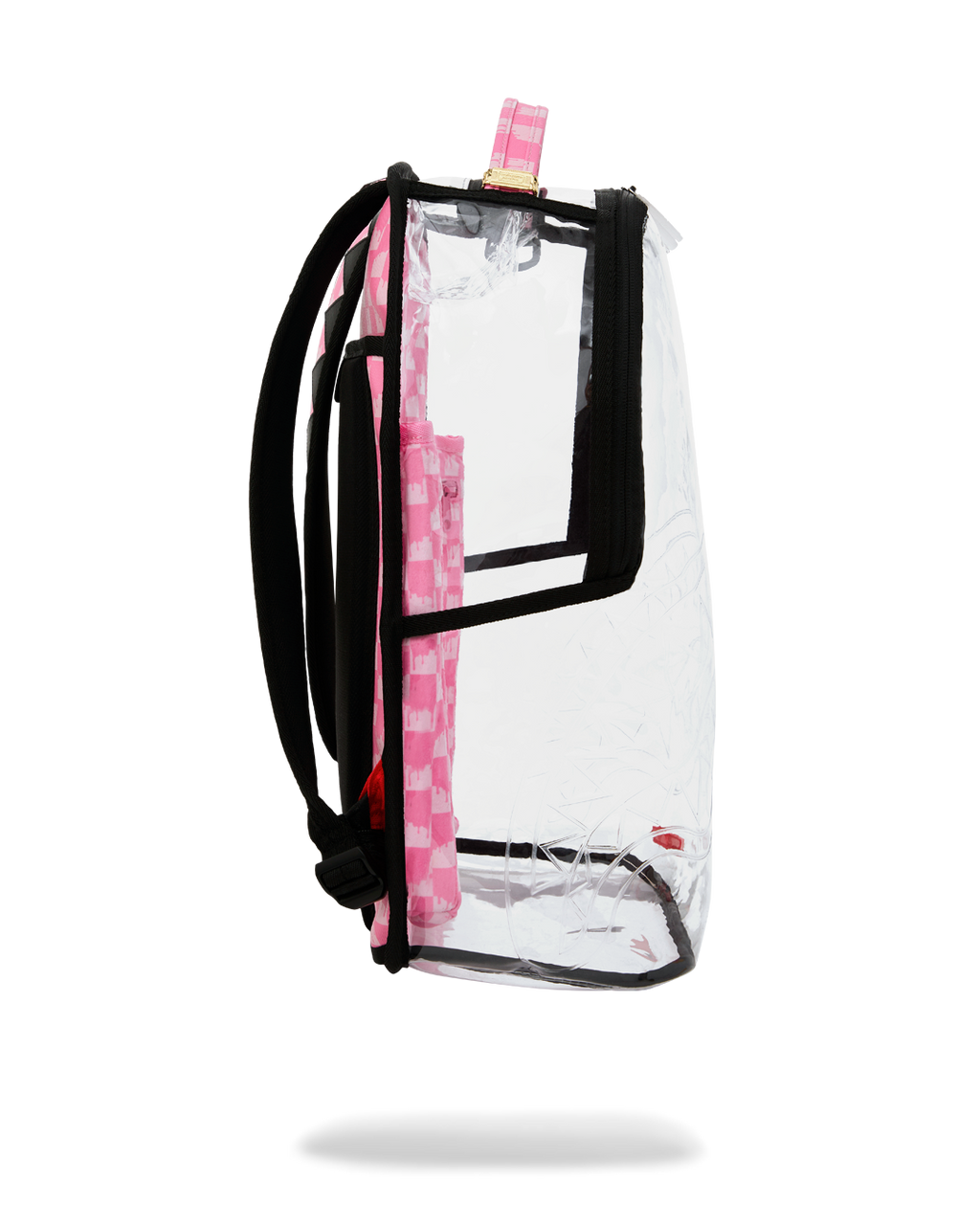 Limited Edition CLEAR DLX BACKPACK - CHECKED OUT PINK DRIP