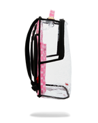 Limited Edition CLEAR DLX BACKPACK - CHECKED OUT PINK DRIP