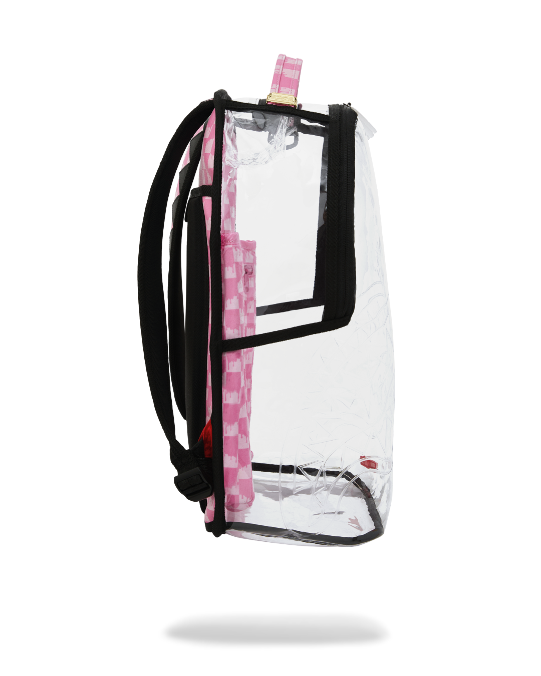 Limited Edition CLEAR DLX BACKPACK - CHECKED OUT PINK DRIP