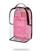 Limited Edition CLEAR DLX BACKPACK - CHECKED OUT PINK DRIP