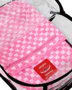 Limited Edition CLEAR DLX BACKPACK - CHECKED OUT PINK DRIP