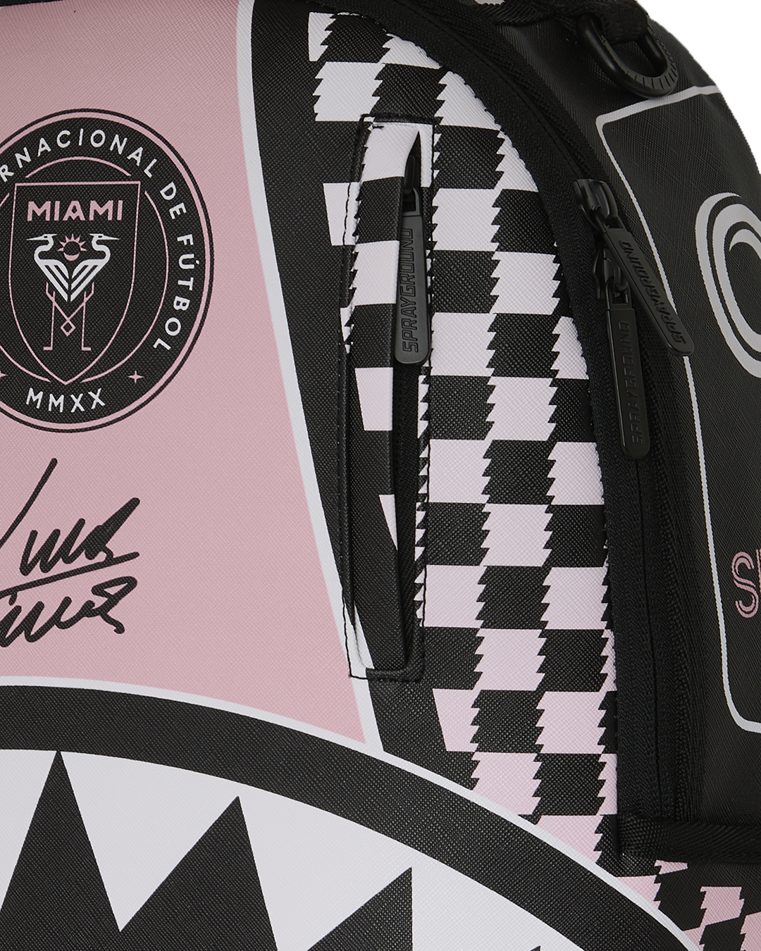 Limited Edition MLS COLLAB - INTERMIAMI LUIS SUAREZ PINK STRIPE BACKPACK
