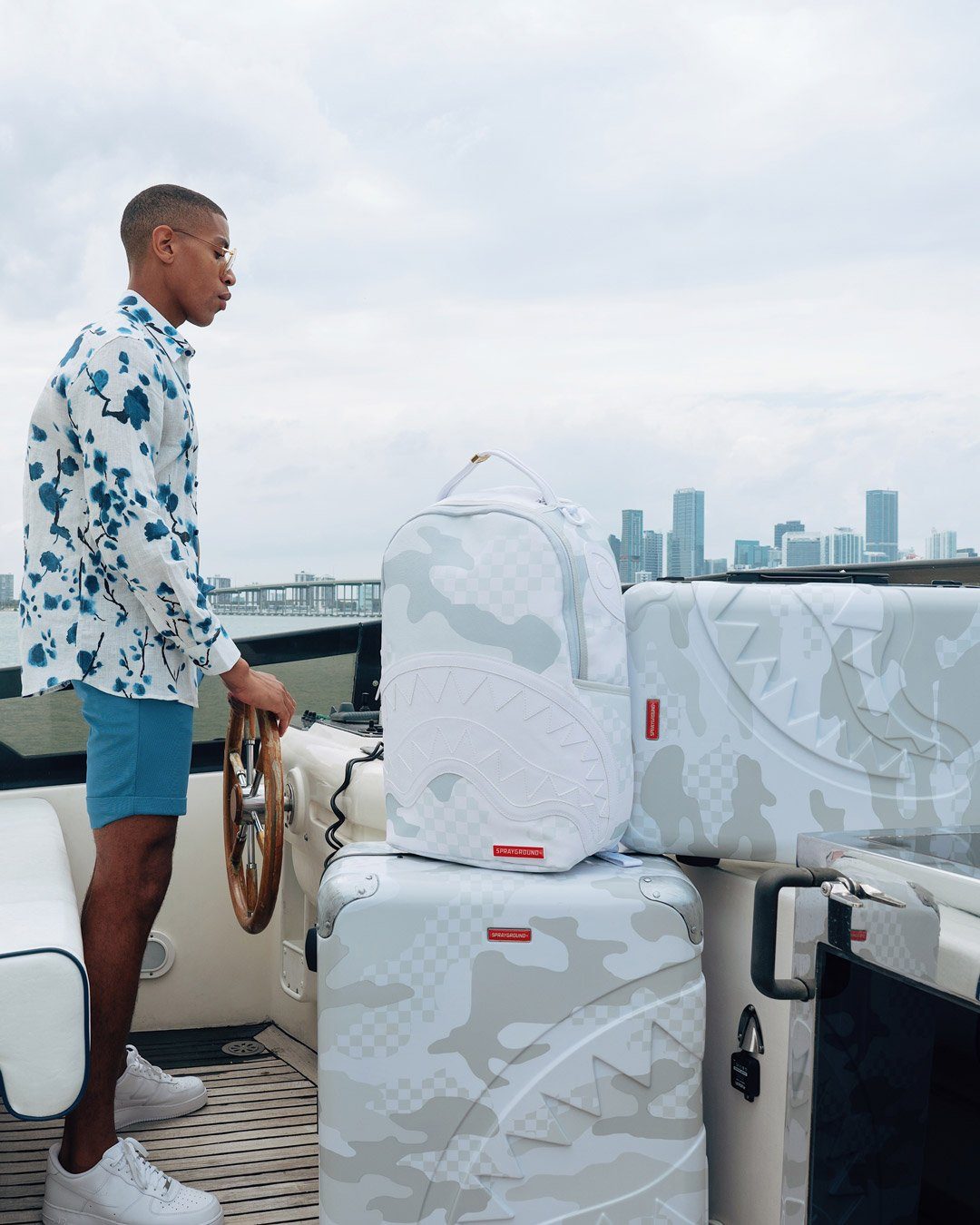 Limited Edition 3AM LE BLANC SHARKNAUTICS HARDSHELL CARRY-ON LUGGAGE