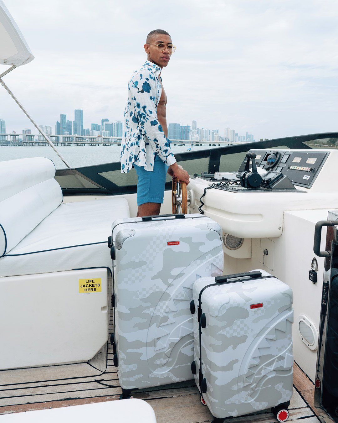 Limited Edition 3AM LE BLANC SHARKNAUTICS HARDSHELL CARRY-ON LUGGAGE