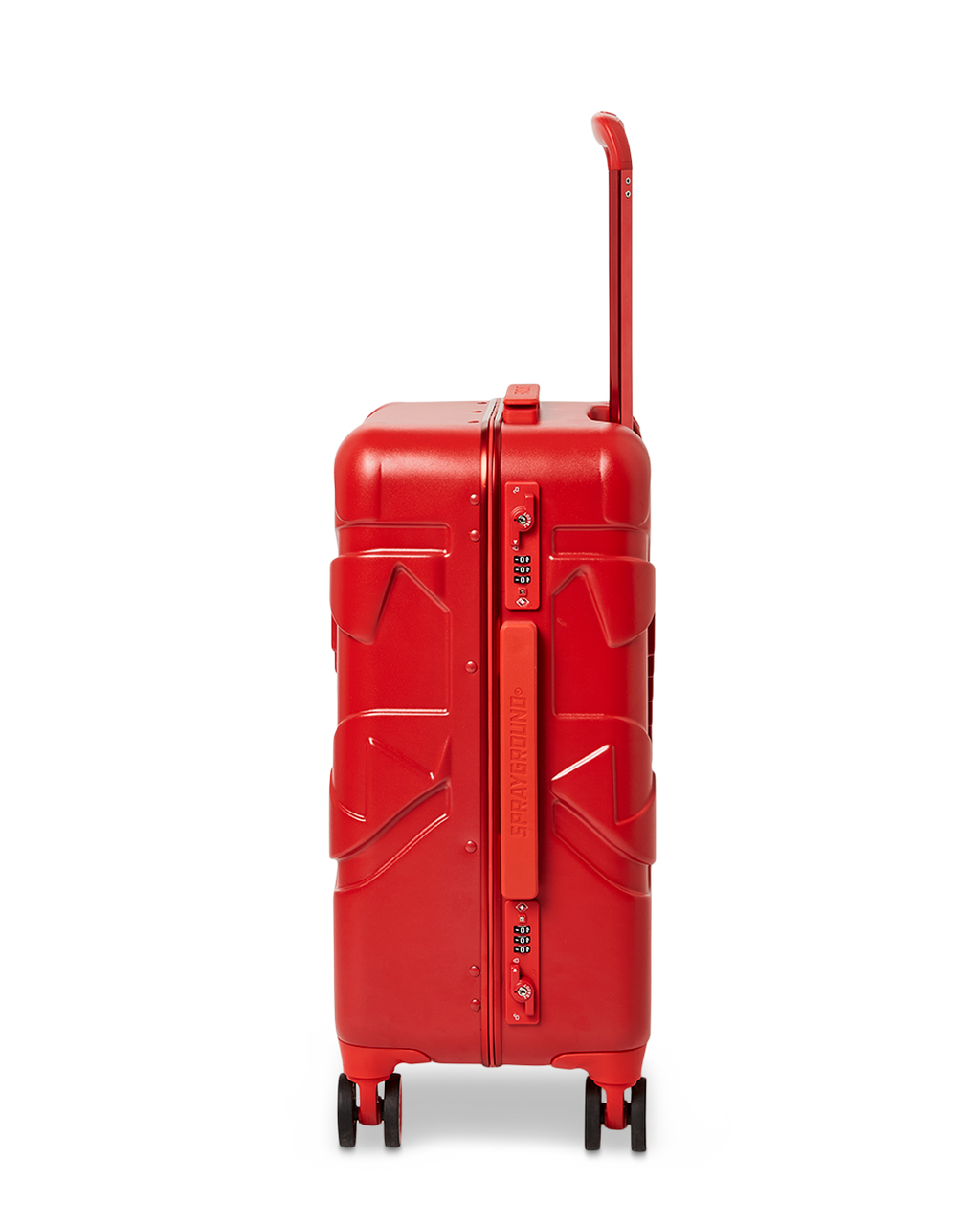 Limited Edition MOLDED SHARKITECTURE RED HARDSHELL CARRY-ON LUGGAGE